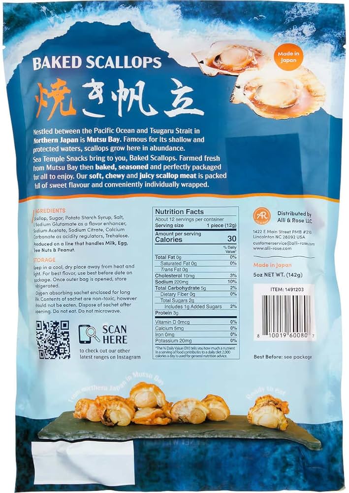 Baked Scallops snack