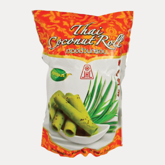 Bánh Quế Dừa vị Dứa - 2.5JHC PANDAN ROLLED BISCUIT 4.3OZ