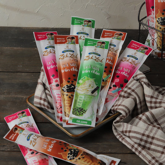 Zai Zai Plus Pearl Milk Tea Jelly Candy - Zai Zai Jelly Plus Pearl Milk Tea 320g