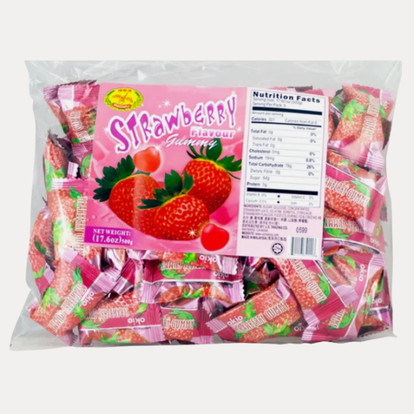 Keo Deo DF huong Dau - DF GUMMY STRAWBERRY 17.6OZ
