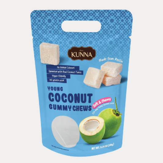 KUNNA Keo Deo Dua - COCONUT GUMMY CHEWS 3.12oz