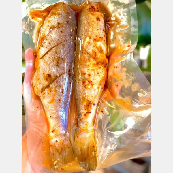 Dried Whole Mackerel Marinated with Lemongrass - 3lbs