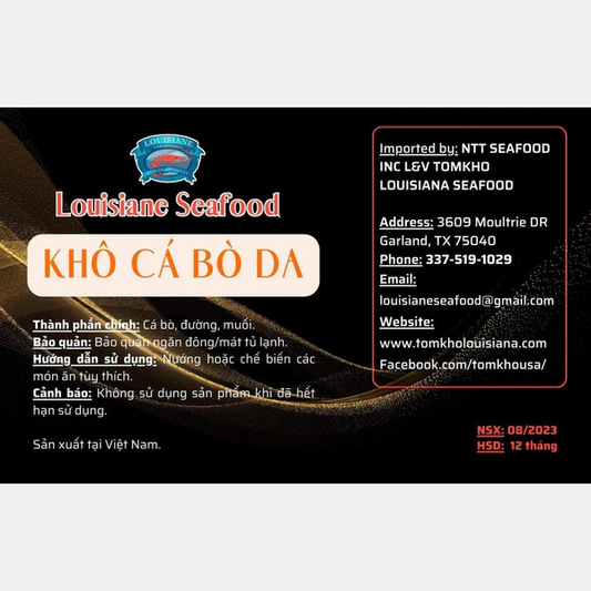 Khô cá bò da 1lbs - 454 gram