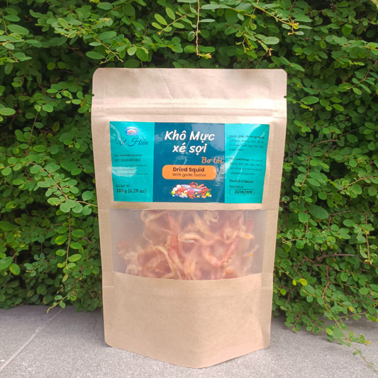 Khô mực xé sợi vị Bơ Tỏi 0.33 lb/150 g