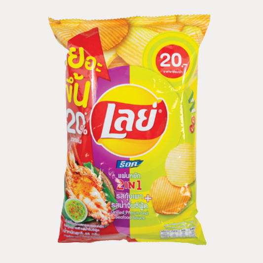 SNACK PHỒNG HẢI SẢN - LAY'S 2IN1 SEAFOOD SAUCE CHIP 1.69OZ