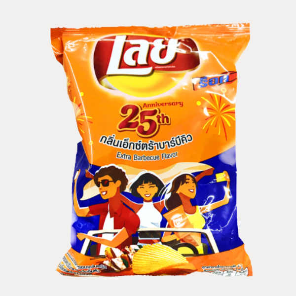 SNACK Khoai Tay vi BBQ - LAY'S EXTRA BBQ FLAVOR CHIP 1.76OZ