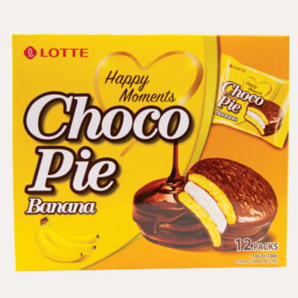 LOTTE CHOCO PIE BANANA 11.85OZ
