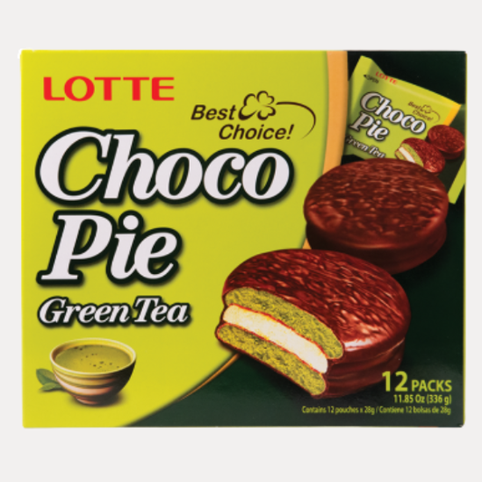 LOTTE CHOCO PIE GREEN TEA 11.85OZ