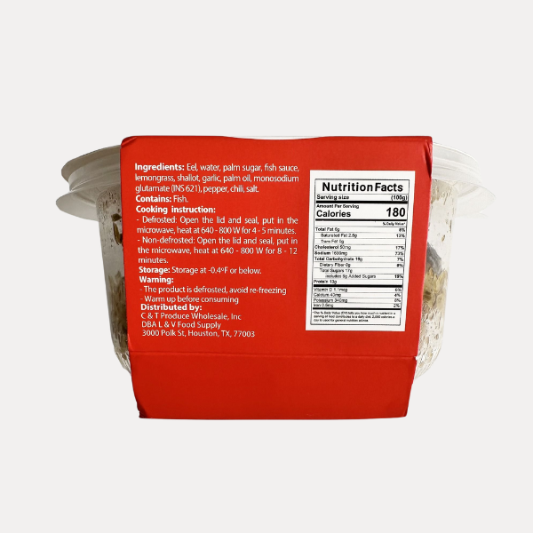 Lươn Kho Sả Ớt - 14.1oz (400g) /box