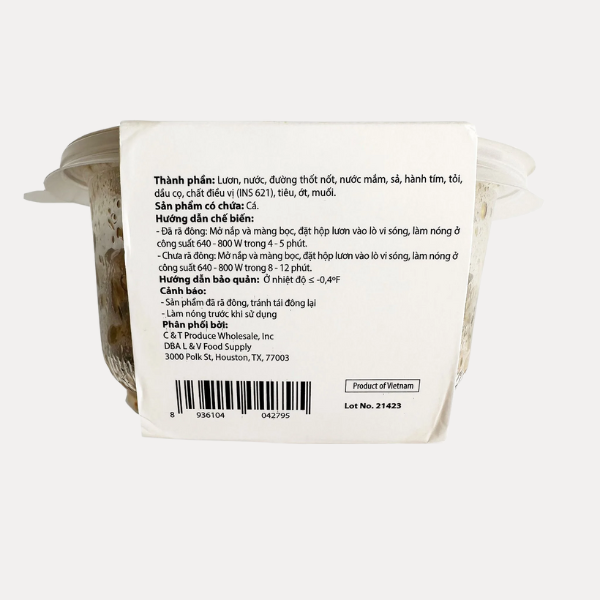 Lươn Kho Sả Ớt - 14.1oz (400g) /box