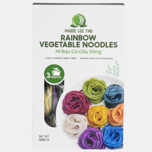 Mì Rau Củ Cầu Vồng 500g -  Rainbow Vegetable Noodles 500g