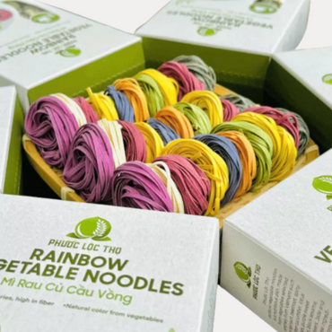Mi Rau Cu Cau Vong 500g -  Rainbow Vegetable Noodles 500g