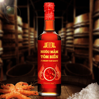 Nước Mắm Làng Chài Xưa Tôm Biển - Shrimp Fish Sauce 750ml