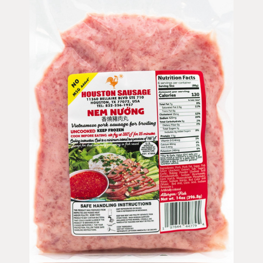Nem Nuong Houston Sausage 396.8G 14OZ