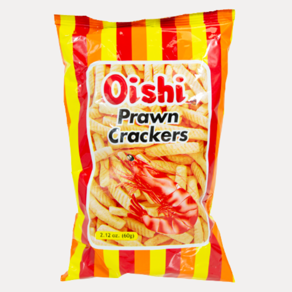 OISHI Snack Tôm - OISHI PRAWN CRACKERS PLAIN 2.11OZ