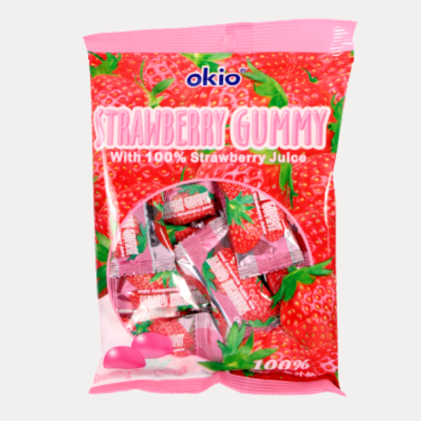 OKIO STRAWBERRY FLAVOR GUMMY 3OZ