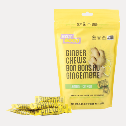 SAY GOOD GINGER CHEWS LEMON 7.05oz 200g