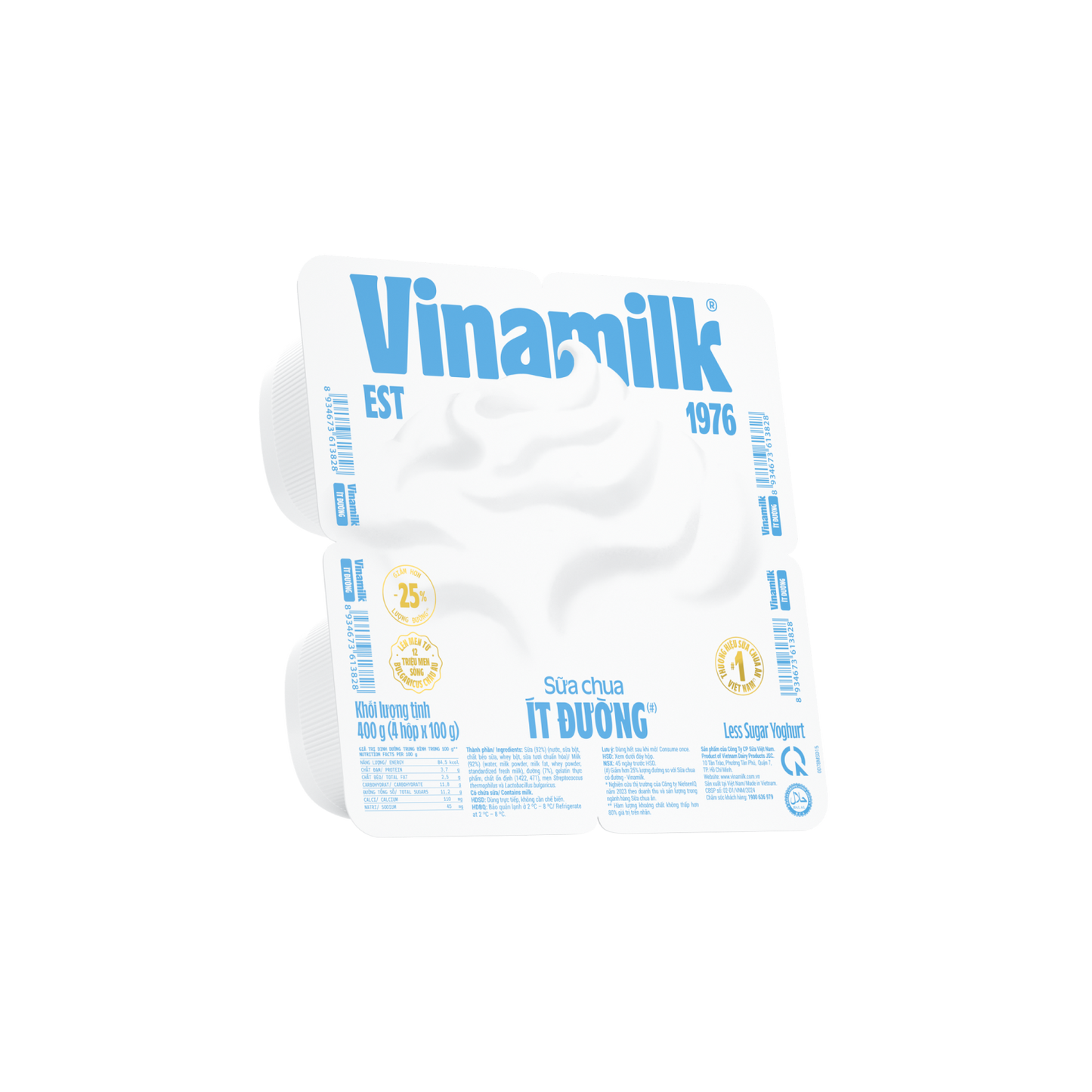 SUA CHUA VINAMIL IT DUONG - 1LOC 4HOP - 1 THUNG $75