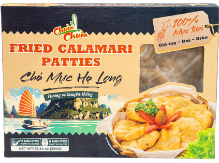 Cha Muc Ha Long 350g - Fried Calamari Patties Frozen 12.3OZ (U.S)