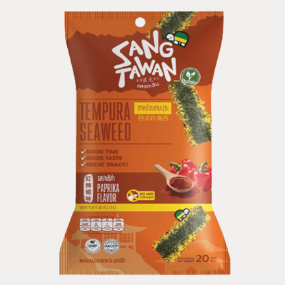 Snack Rong Bien Chien Gion Cay - TEMPURA SEAWEED PAPRIKA 0.71oz