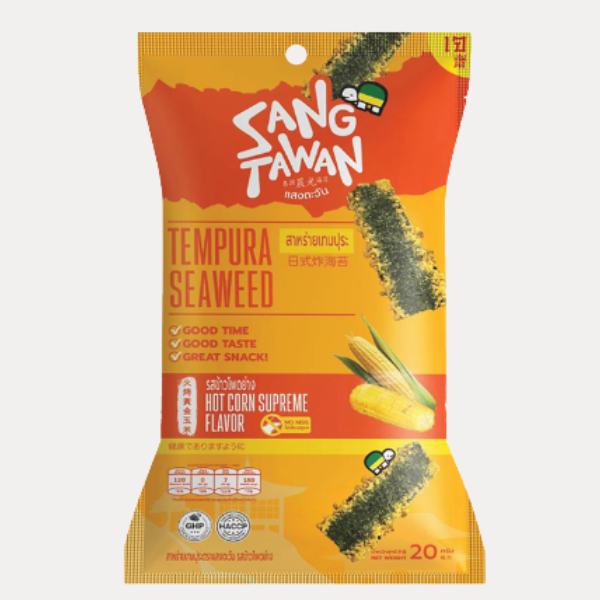 Snack Rong Bien Vi Bap Cay - TEMPURA SEAWEED GRILLED CORN 0.71oz