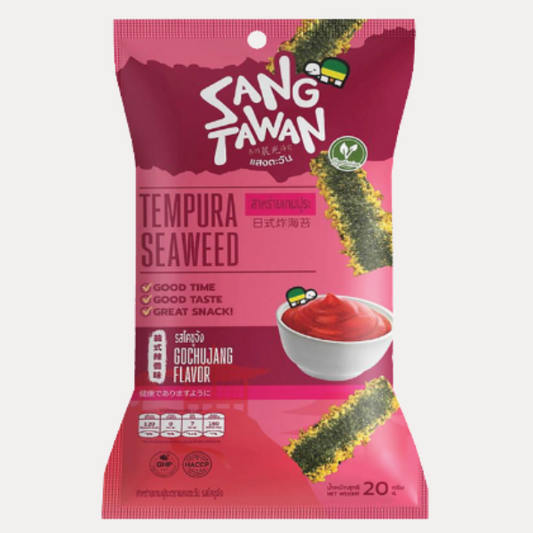Snack Rong Bien vi Cay Han Quoc - TEMPURA SEAWEED GOCHUJANG 0.71oz