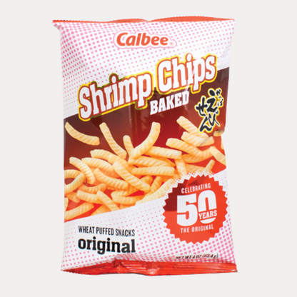 Snack tom nuong vi truyen thong - CALBEE SHRIMP CHIP 4OZ