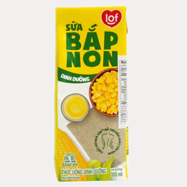 Sua Bap Non  LOF hop - Sweet Corn Beverage LOF  (1 LOC 4 HOP X 180ml)