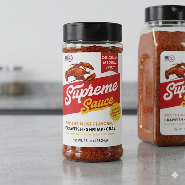 Supreme Sauce Original Medium Spicy crawfish - shrimp - crab -  15OZ