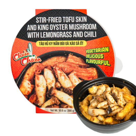 Tau Hu Ky Nam Dui Ga Xao Sa Ot - FZ TOFUSKIN W/KING OYSTR MSM 300g 10.6OZ