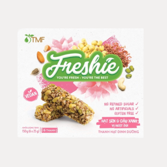Thanh hat dinh duong hat sen & dau xanh - Freshie Granola Bar (Lotus Seed & Mung Bean) 150g