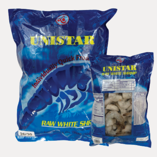 Tom trang song dong lanh UNISTAR - FZ 26/30 PD TAILON WHTE SHRIM 2lb