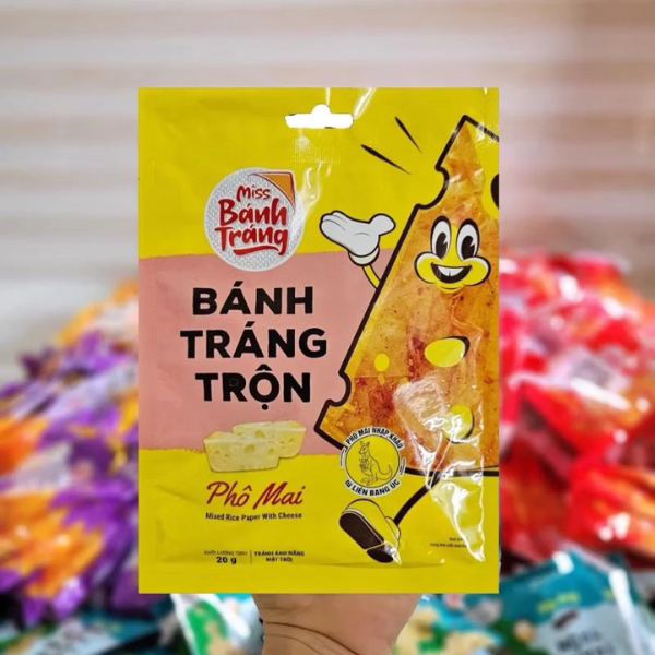 Combo 5 bich Miss Banh Trang Tron vi Pho Mai/Chanh Sa/Rong Bien/Sa Te Muc/Sa Te Tom - 20g