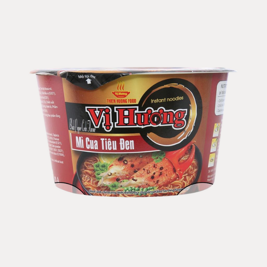Thien Huong Black Pepper Crab Noodle - Crab &amp; Black Pepper Noodle*3x12x80gr