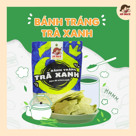 Banh trang tra xanh Abisnack 2.85oz