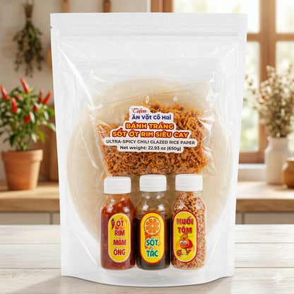 Banh trang sot ot rim sieu cay/ Ultra-Spicy Chili Glazed Rice Paper * 650g
