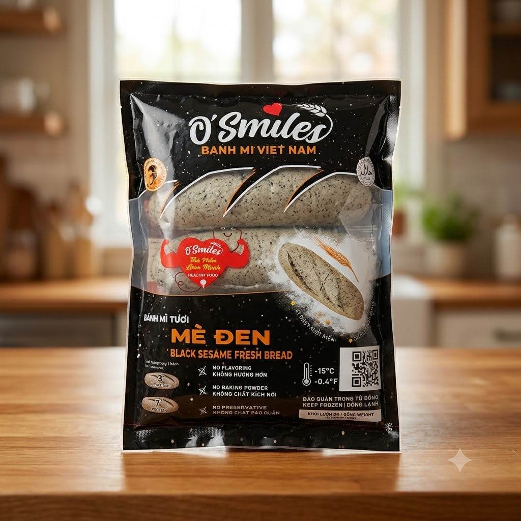 Banh Mi Tuoi Me Den O'Smiles 350g