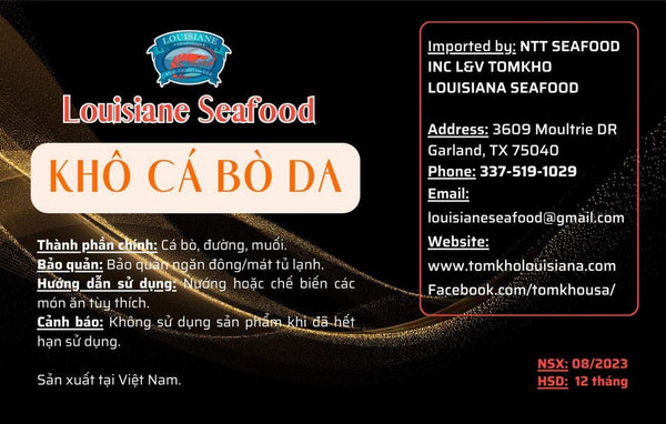 Khô cá bò da 1/2lb (227gr)