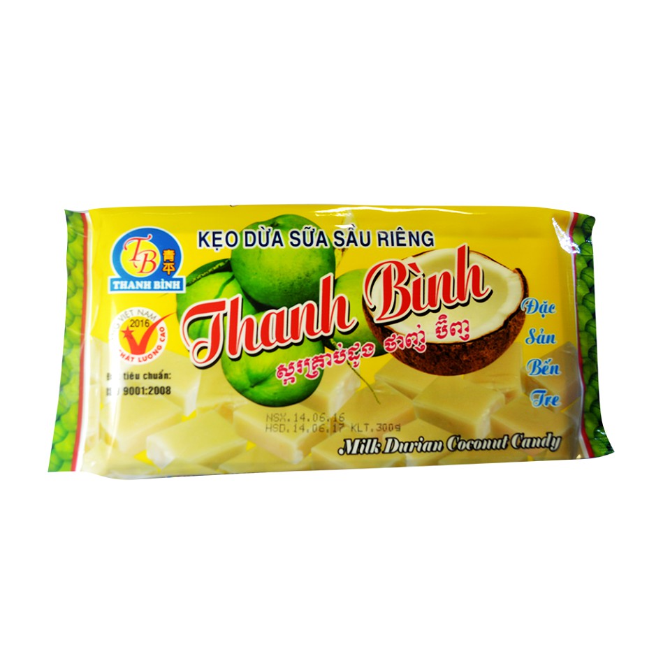 Keo dua sau rieng Thanh Binh 250g