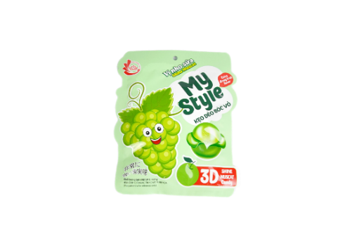 KEO DEO VI NHO SUA-Peeled Gummy Candy - GRAPE FLAVOR 120g 1 count