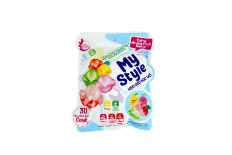 KEO TRAI CAY TONG HOP - Peeled Gummy Candy-Mixed Fruit Flavor 1 count Mixed Fruit Flavor 120g