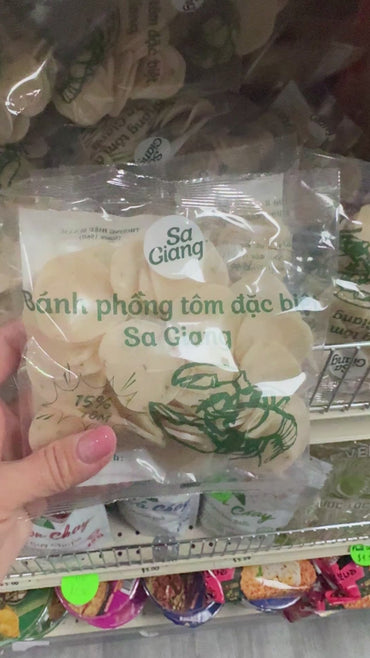 Banh phong tom Sa Giang