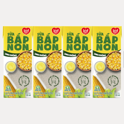 Sua Bap Non  LOF hop - Sweet Corn Beverage LOF  (1 LOC 4 HOP X 180ml)