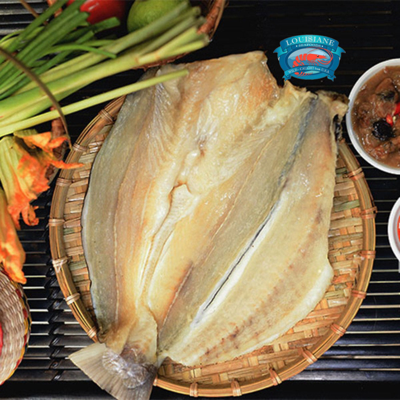 Khô Cá Dứa Size Large & king 1 Nắng 2lbs (900 gram - 1000 gram) nguyên con